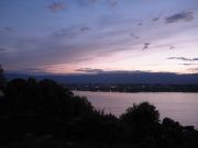 summer sunset from cologny switzerland lake geneva jura mountains by roadsofstone