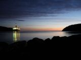 transocean rather semisubmersible oil rig dawn winter scotland cromarty firth by roadsofstone