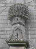 wheatsheaf stonework near easton walled garden lincolnshire england by roadsofstone